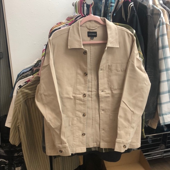 Lucky Brand Tan Lightweight Solid Chore Jacket - Picture 1 of 7